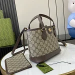 GUCCI Ophidia藍米帆布手挽包-811716：圖片 3