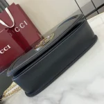 GUCCI Gucci Blondie小號黑色皮革斜揹包-815715：圖片 5