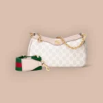 GUCCI Ophidia米棕帆布斜背包-735132
