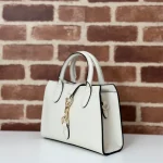 GUCCI 2024春夏系列春夏象牙粒面手提包-795349：圖片 3