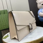 GUCCI Dionysus大號灰漆皮肩揹包-795003：圖片 3