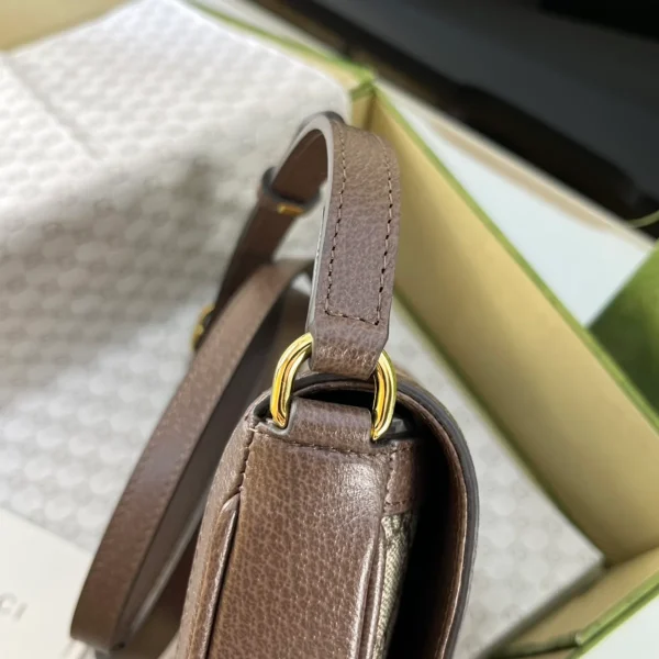 GUCCI Ophidia米棕皮革肩揹包-757309：圖片 9