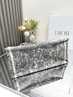 Dior Book 奶白棉托特包中號MM-M1296：圖片 6