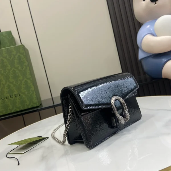 GUCCI Dionysus紅色漆皮斜背包-795368：圖片 3