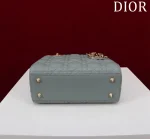 Dior Lady 淡藍羊皮斜挎包小號PM-M0538：圖片 4