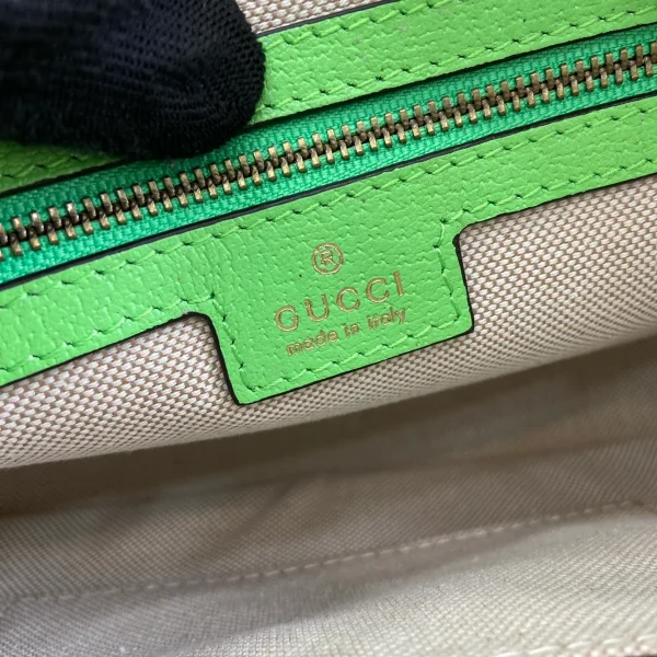 GUCCI Ophidia米棕帆布斜揹包-699439：圖片 10