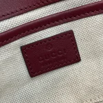 GUCCI Horsebit 1955小號紅柔皮手挽包-815206：圖片 10