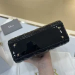 Dior Lady mini 黑色羊皮斜挎包mini-M0505：圖片 5