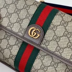 GUCCI Ophidia米棕帆布腰包-752597：圖片 9