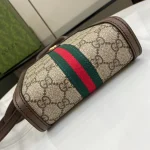 GUCCI Ophidia米棕帆布肩背包-772317：圖片 5