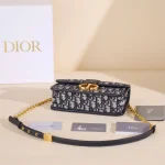 Dior 30 Montaigne 藍色單肩包小號PM-Monta：圖片 14