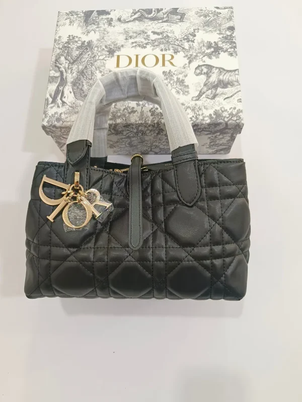 Dior Toujours 黑色托特包大號GM-M2820：圖片 3