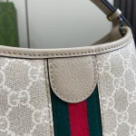 GUCCI Ophidia小號米棕帆布水桶包-781402：圖片 7