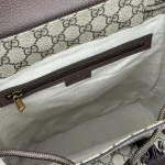 GUCCI Ophidia小號米棕帆布背包-792114：圖片 10