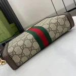 GUCCI Ophidia迷你米棕帆布斜揹包-795467：圖片 5