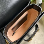 GUCCI Horsebit 1955米棕帆布肩揹包-760191：圖片 8