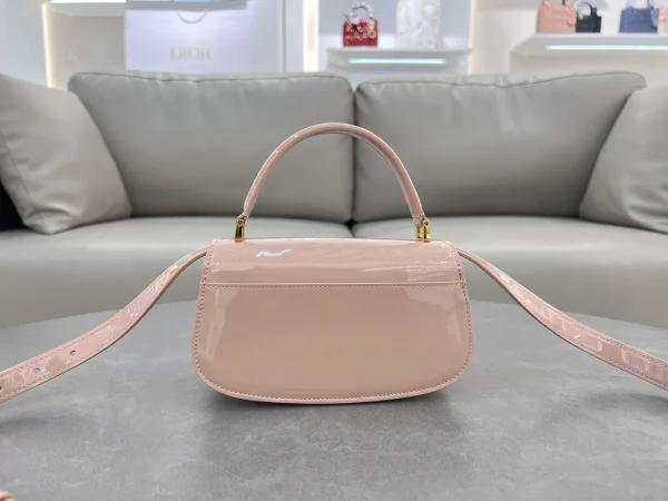 Dior 30 Montaigne 粉色小牛皮斜挎包小號PM-M9370：圖片 3