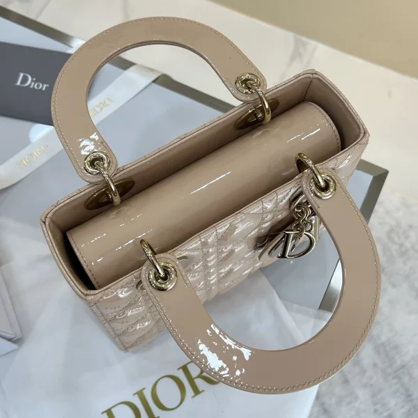 Dior Lady 米色斜挎包小號PM-M0531：圖片 8