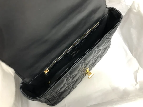 Dior Caro 黑色小牛皮包中號MM-M9242：圖片 9