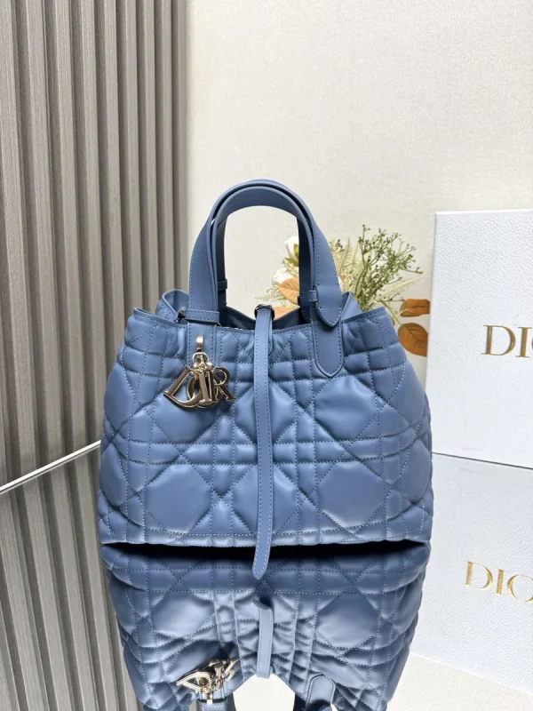 Dior Toujours 藍色小牛皮肩背包中號MM-M2821：圖片 3