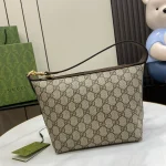 GUCCI Ophidia迷你米棕帆布肩揹包-795170：圖片 2