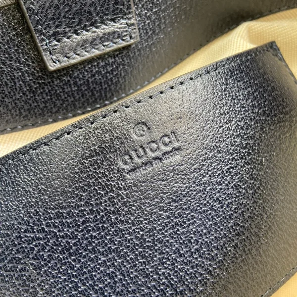 GUCCI Ophidia小號藍米帆布水桶包-781402：圖片 10