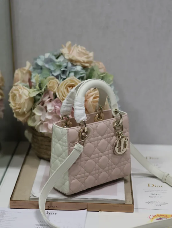 Dior Lady 粉色斜挎包小號PM-M0531：圖片 4