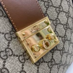 GUCCI Padlock中號米白帆布肩揹包-795113：圖片 6