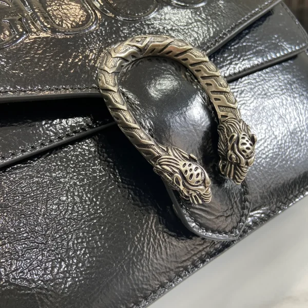 GUCCI Dionysus小號紅漆皮肩揹包-795005：圖片 6