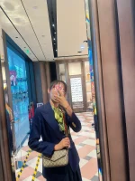 GUCCI Ophidia米棕帆布斜揹包-764961：圖片 5