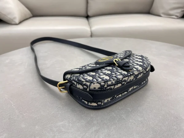 Dior Bobby 藍色緹花斜挎包小號PM-M9335：圖片 6