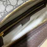 GUCCI Ophidia藍帆布斜挎包-722117：圖片 15