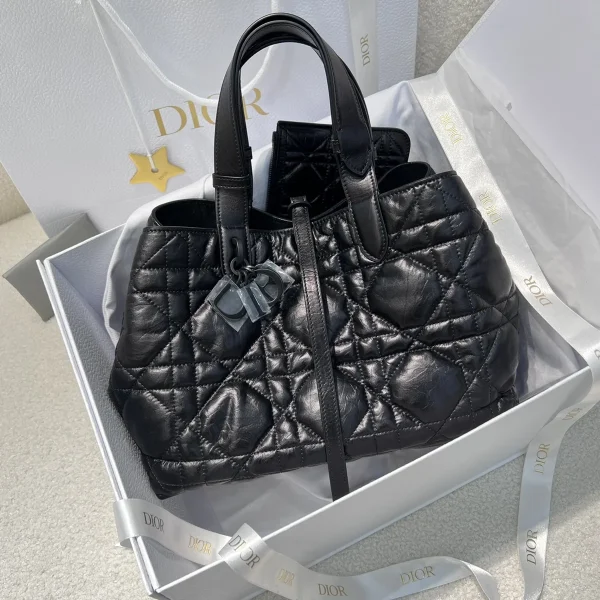 Dior Toujours 黑色小牛皮包中號MM-M2821：圖片 2