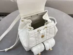 Dior Caro 奶白羊皮雙肩背包中號MM：圖片 7