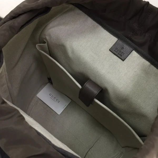 GUCCI Ophidia中號米棕皮革背包-598140：圖片 9