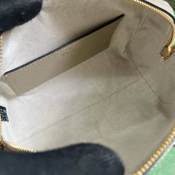 GUCCI GG Supreme迷你米棕帆布手提包-772053：圖片 9