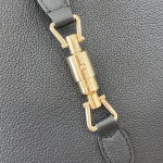 GUCCI Jackie 1961中號黑色皮革肩揹包-810229：圖片 7