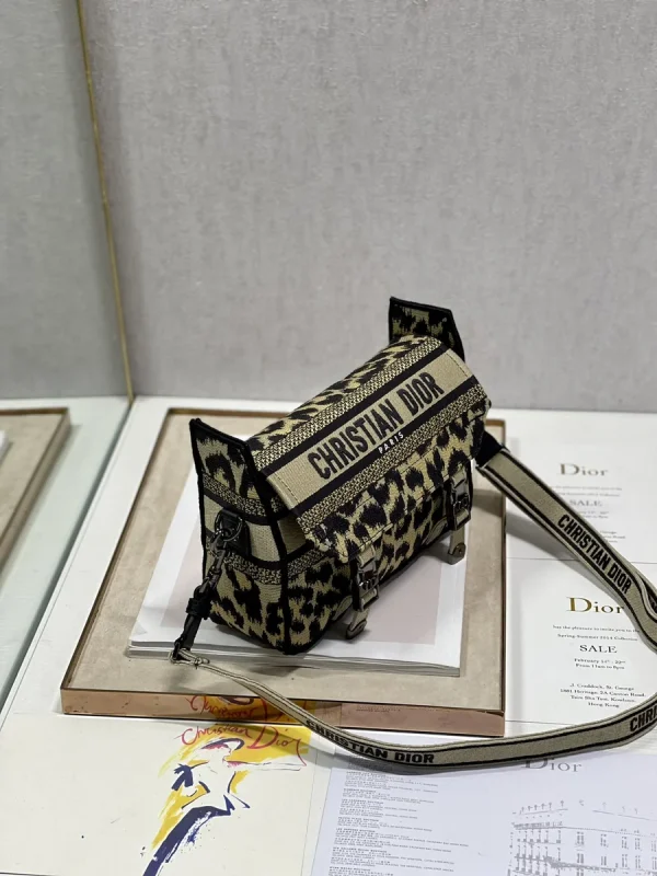 Dior Oblique 藍色布料斜挎包小號PM-M1241：圖片 5