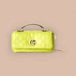 GUCCI GG Milano迷你黑色皮革斜揹包-806017