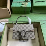 GUCCI Dionysus迷你米棕帆布斜背包-752029：圖片 2
