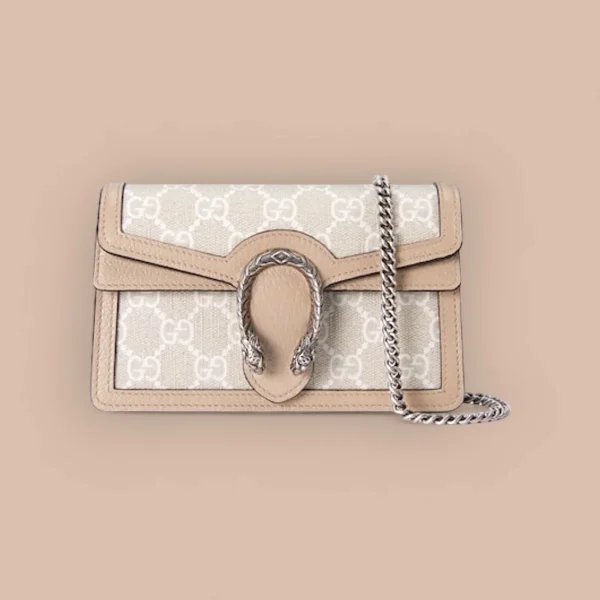 GUCCI Dionysus白色皮革斜揹包-476432