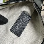 GUCCI Jumbo GG小號黑色皮革斜揹包-658582：圖片 10