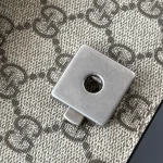 GUCCI GG Supreme小號米棕帆布斜背包-739496：圖片 5