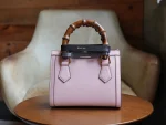 GUCCI Diana迷你白色皮革手挽包-702732：圖片 6