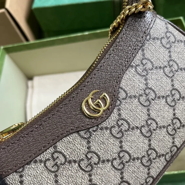 GUCCI Ophidia米白帆布斜揹包-764960：圖片 6
