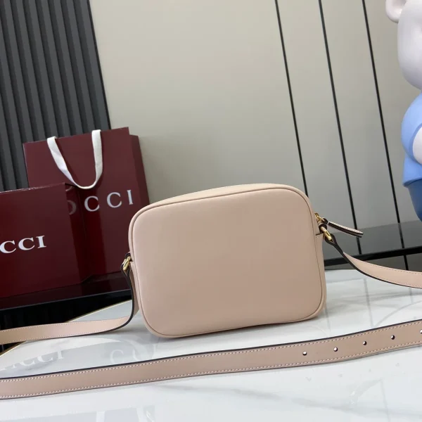GUCCI Blondie迷你紅色滑面皮革斜揹包-820429：圖片 4