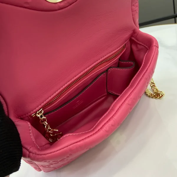 GUCCI GG Milano迷你白色皮革斜揹包-806017：圖片 8