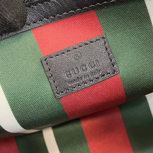 GUCCI GG Emblem小號米棕皮革斜揹包-815103：圖片 10