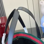 GUCCI Totissima小號黑色帆布手提包-788211：圖片 8