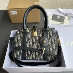 Dior D-Vibe 藍色皮革斜挎包中號MM-M1340：圖片 19